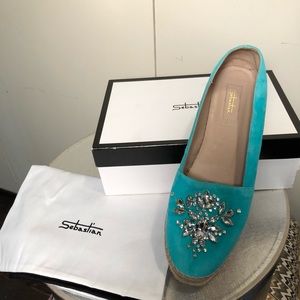 Turquoise Espadrille brand new
